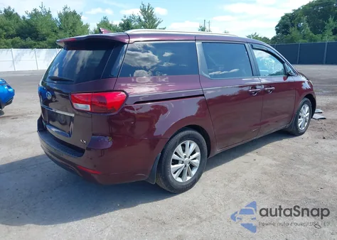 2016 Kia Sedona Lx из США, поврежденный, VIN KNDMB5C14G6200187